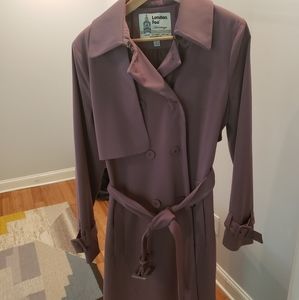 London Fog Trench Coat..lavender..size M